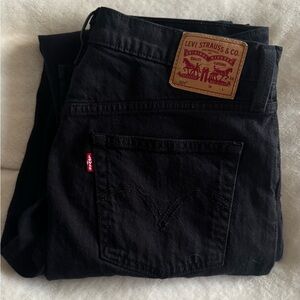 LEVIS ribcage strait leg jeans